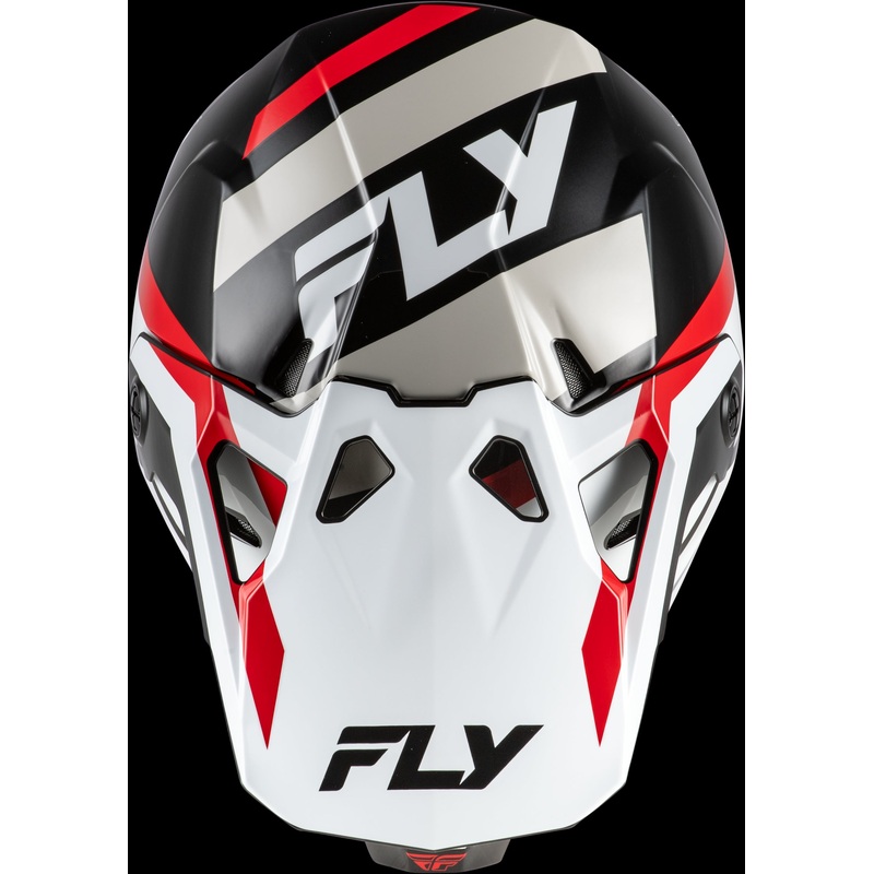 FLY RACING Formula Cp Seal Helmet White/Black/Red 2x