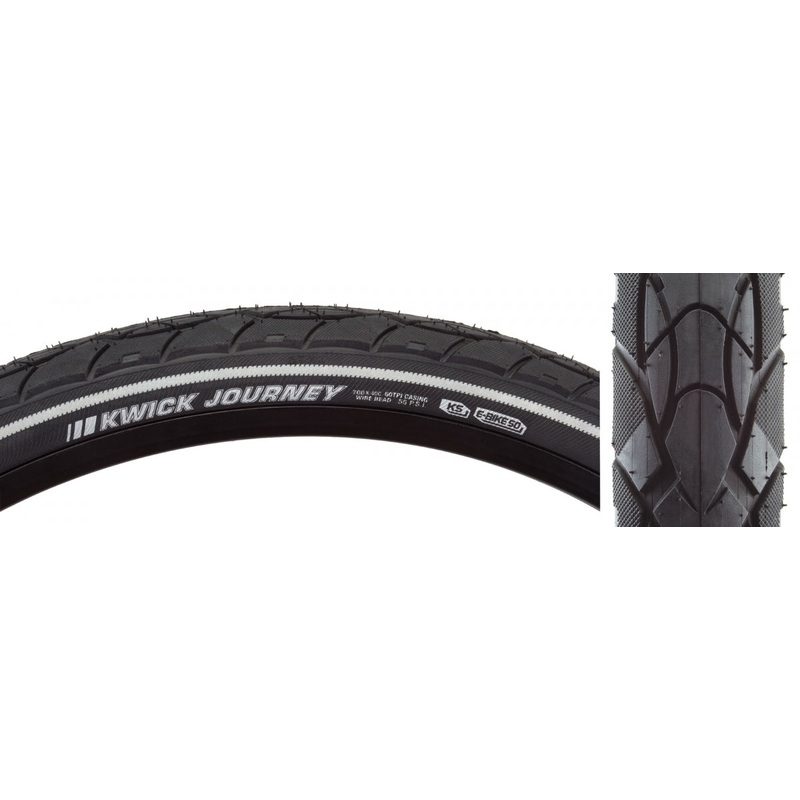 Tire Ken Kwick Journey Sport 700X40 Black/Bk/Ref Src/Ks/60 Wire 55Psi E50