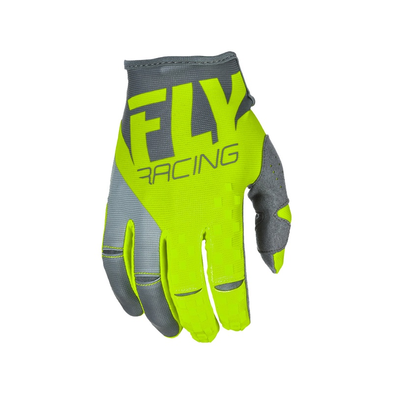 Fly Racing 2018 Kinetic Glove – Hi-Vis/Grey Youth Small (4)