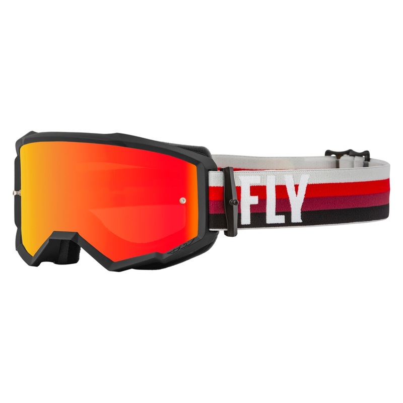 Fly Racing 2022 Zone Goggles-Black/Red w/Red Mirror/Amber Lens Adult