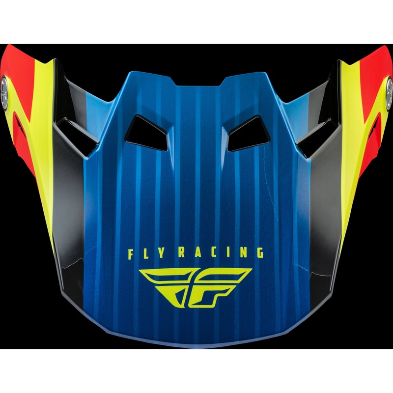 FLY RACING Formula Carbon Prime Visor Hi-Vis/Blue/Red Xl/2x