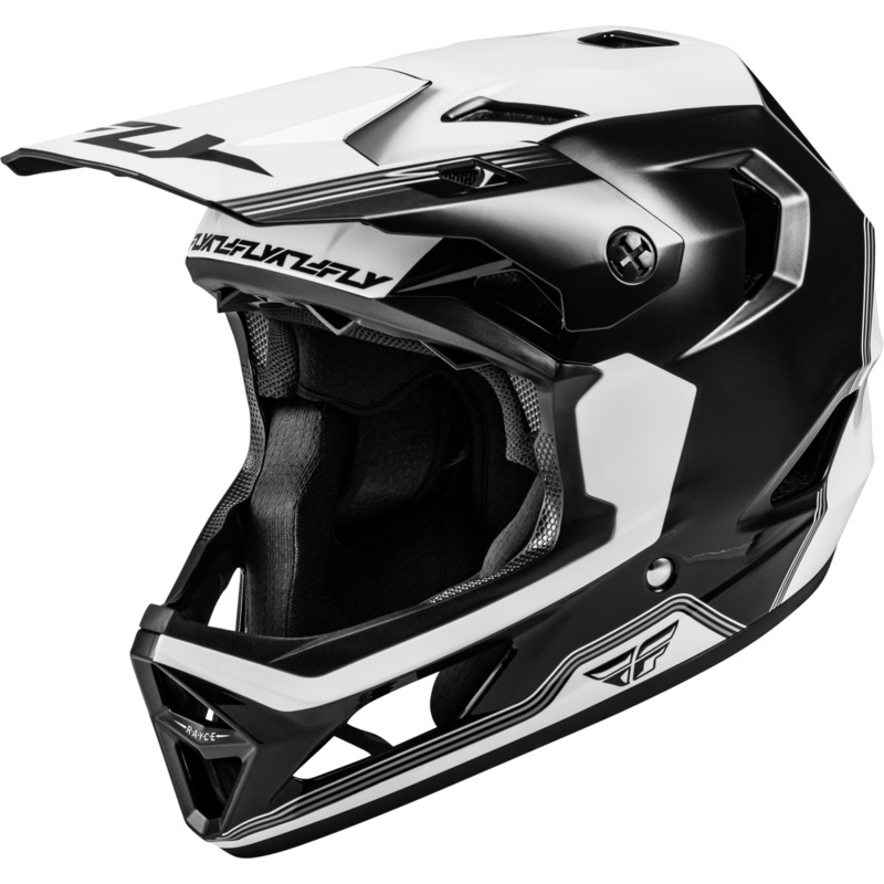 Fly Racing Rayce Repeat Bicycle Helmet Black/White YS