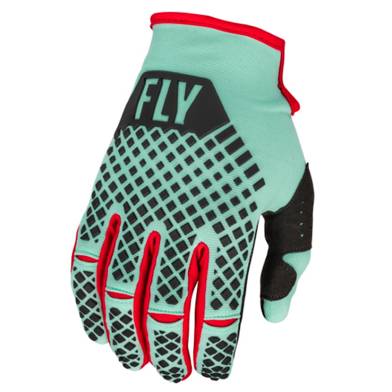 FLY RACING 2023 YOUTH KINETIC S.E RAVE GLOVE 4 YS MINT/BLACK/RED