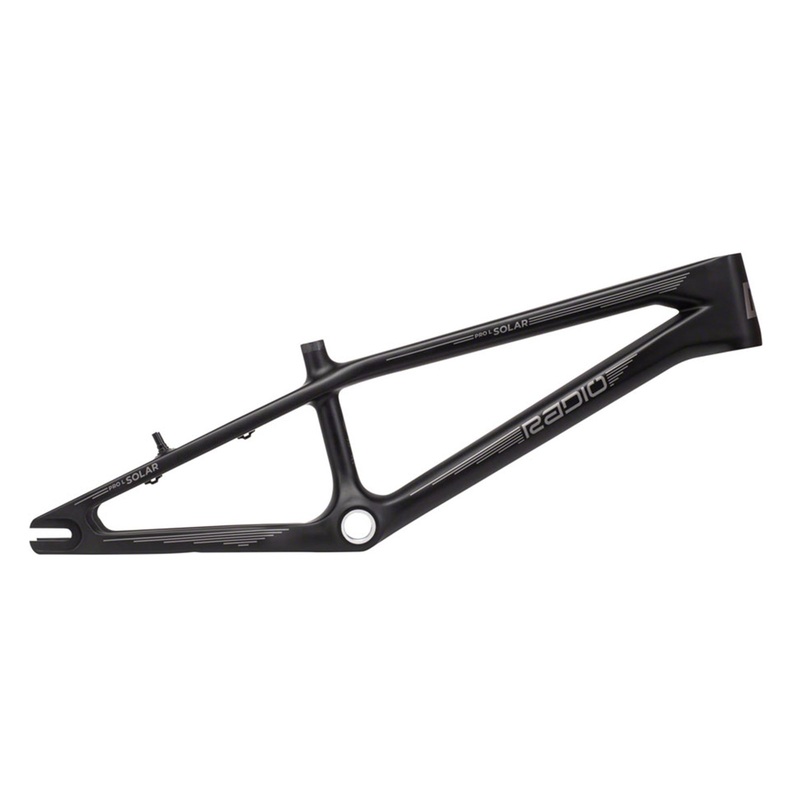 Radio Solar Carbon BMX Race Frame-Matte Black/Grey Pro L