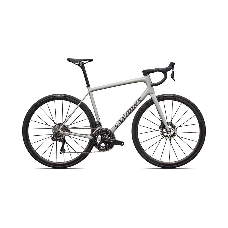 2026 Specialized Aethos S-Works Di2 Bike Gloss Dolomite Metallic / Satin Nebula Metallic 54
