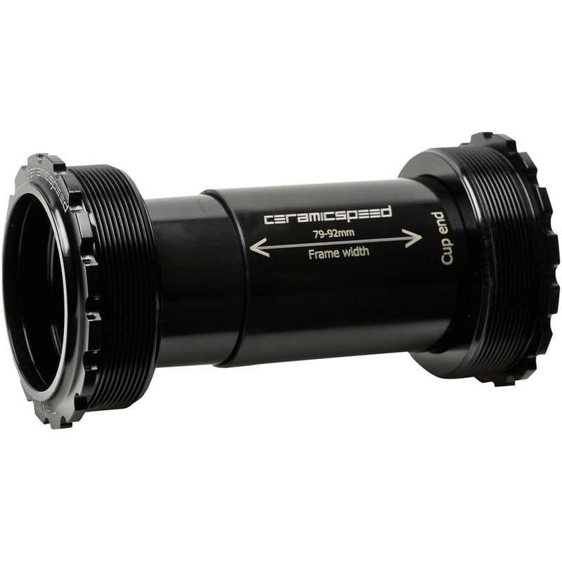 CeramicSpeed T47/86 Bottom Bracket – Campagnolo Ultra Torque, Coated Races, Black