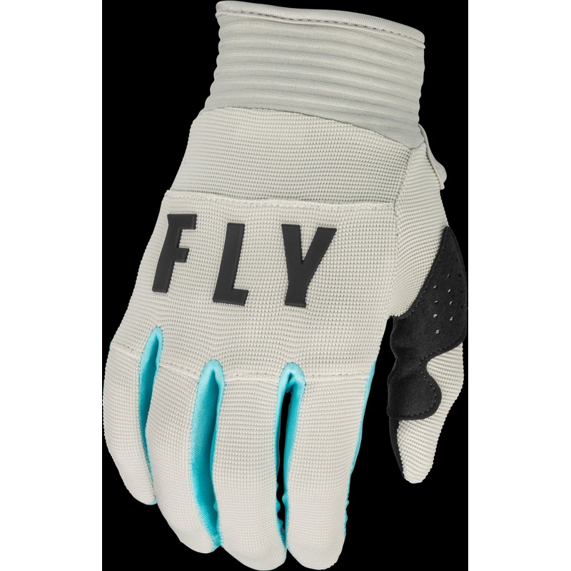 FLY RACING Youth F-16 Gloves Light Grey/Sky Blue Ys