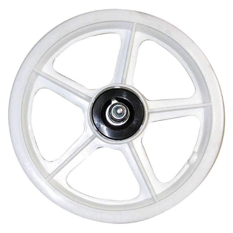 12″ (12-1/2″) 5-spoke Mag Scooter / BMX Front Wheel – White
