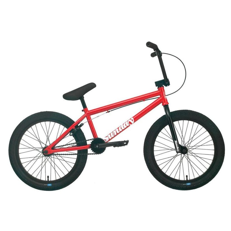 Sunday Blueprint 20 inch Bike Gloss Black/Pink Tyres 20