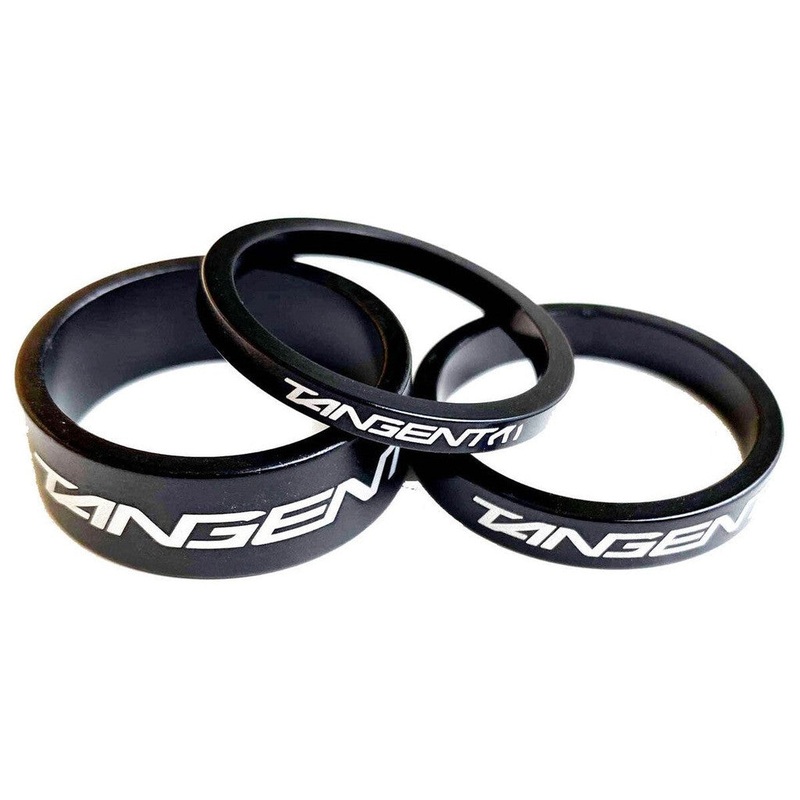Tangent Carbon Headset Spacers 1 inch Black