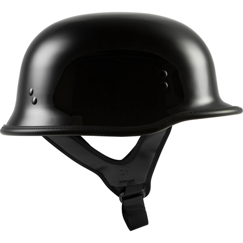 HIGHWAY 21 9mm German Beanie Helmet Gloss Black 2x
