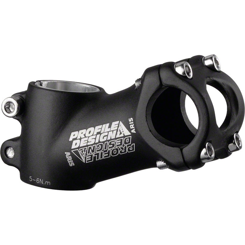 Profile Design Aris Stem – 90mm 26 Clamp +/-25 1 1/8″ Aluminum Black