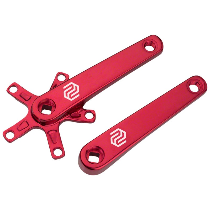 SQ-1 Crank Arm Set – 140mm Square Taper JIS Spindle Interface 110mm BCD Red