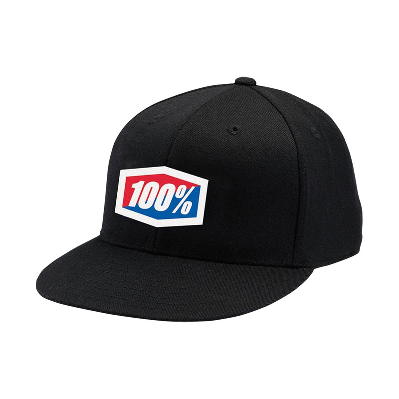 100% Essential J-Fit Flex Fit Hat-Black Small/Medium