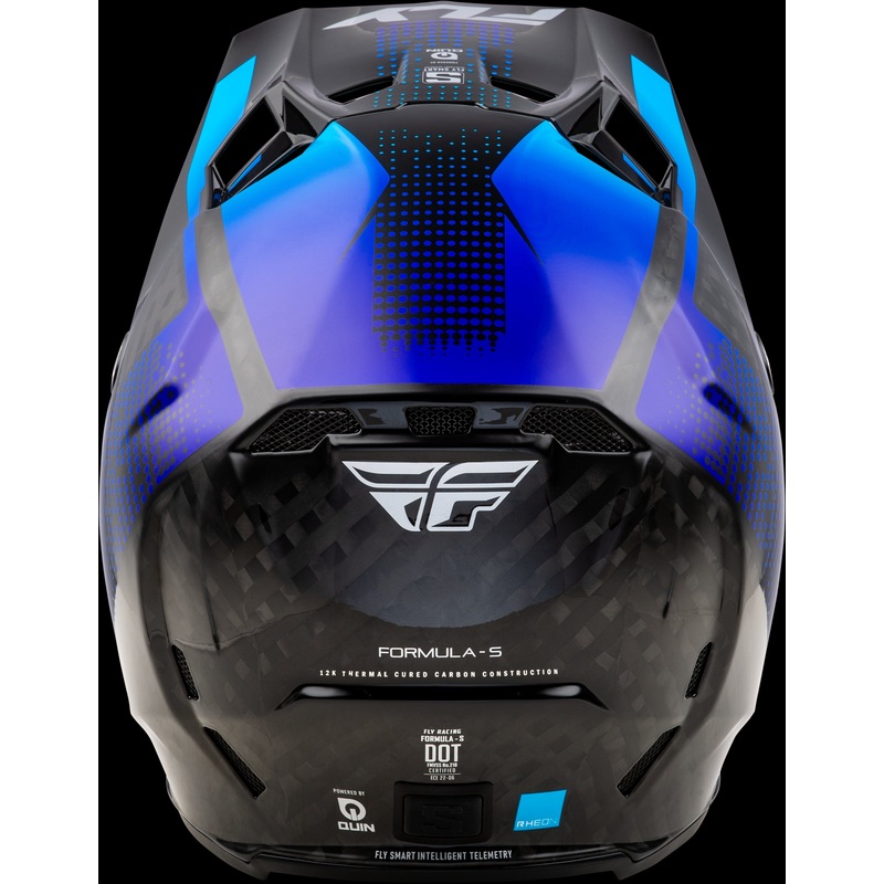 FLY RACING Formula S Carbon Protocol Hlmt Black Carbon/Blue Md