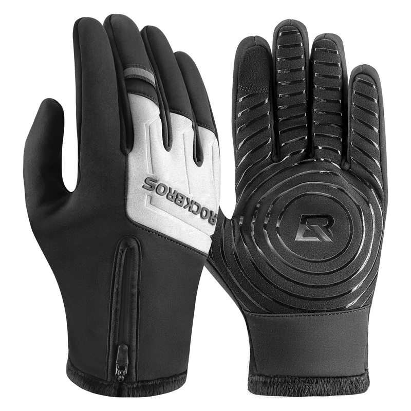 ROCKBROS Winter Cycling Thermal Running Ski Touchscreen Snow Gloves for Outdoor Sports US-S