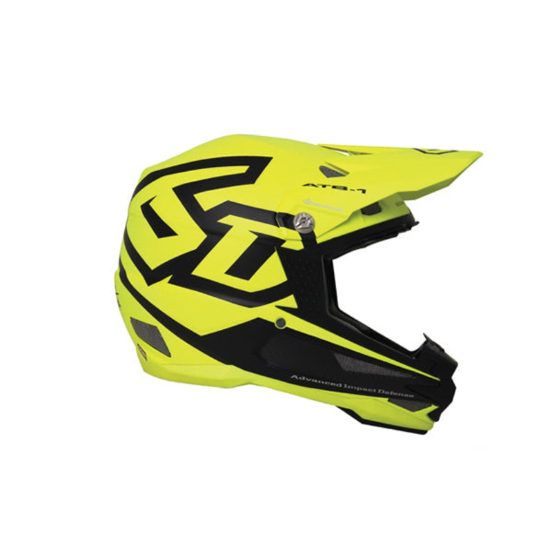 6D ATB-1 Carbon Macro Helmet-Matte Yellow/Black X-Small