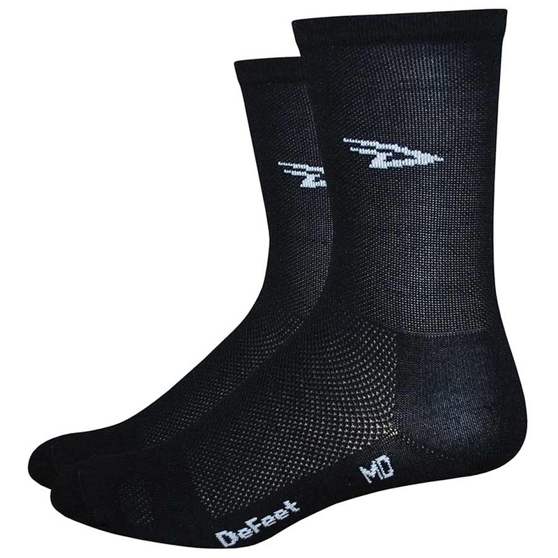 DeFeet Aireator Black D Logo Hitop XL 5″ Cuff