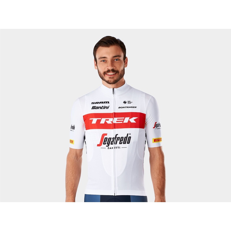 Jersey Santini Trek-Segafredo Replica Large White/Red