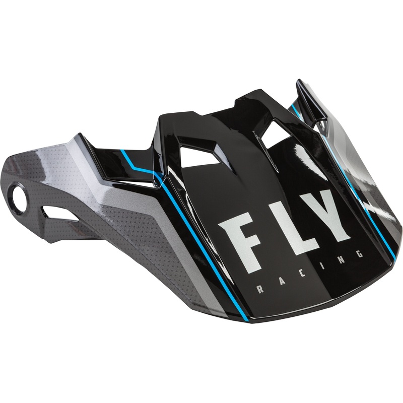FLY RACING Formula Carbon Axon Helmet Visor Black/Grey/Blue Yl-Sm