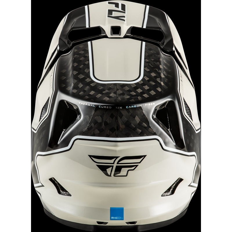 FLY RACING Werx-R Flow Carbon Helmet Black Carbon/Grey Xl