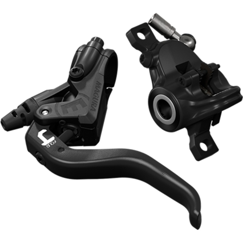 Magura MT4 Next Flip Flop Disc Brake and Lever Black (Master & Lever); Polished Black Anodized (Caliper)