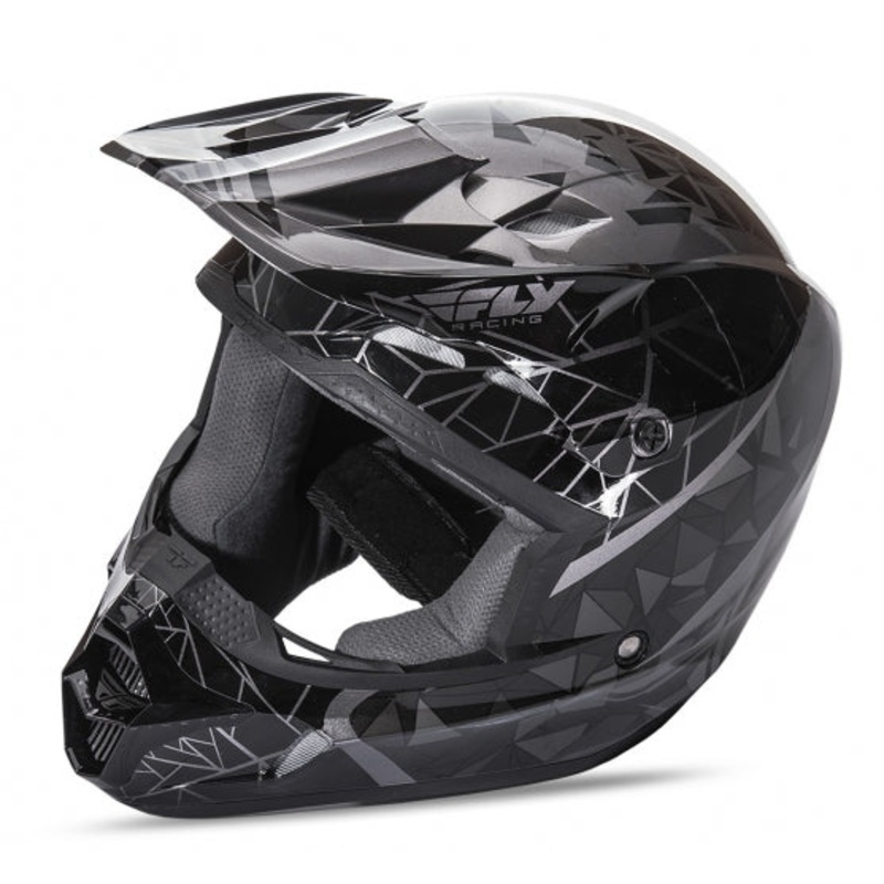 Fly 2018 Kinetic Crux Helmet-Black Youth Small