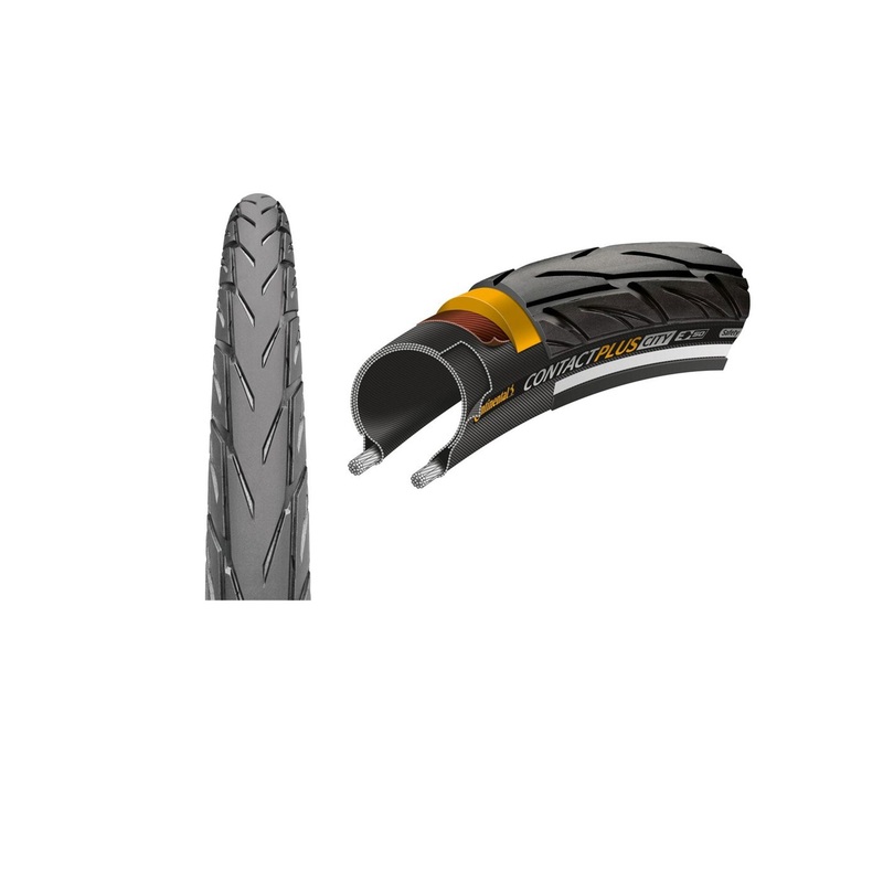 Continental Contact Plus City 27.5″ Wire Bead Tire Black 27.5×2.2
