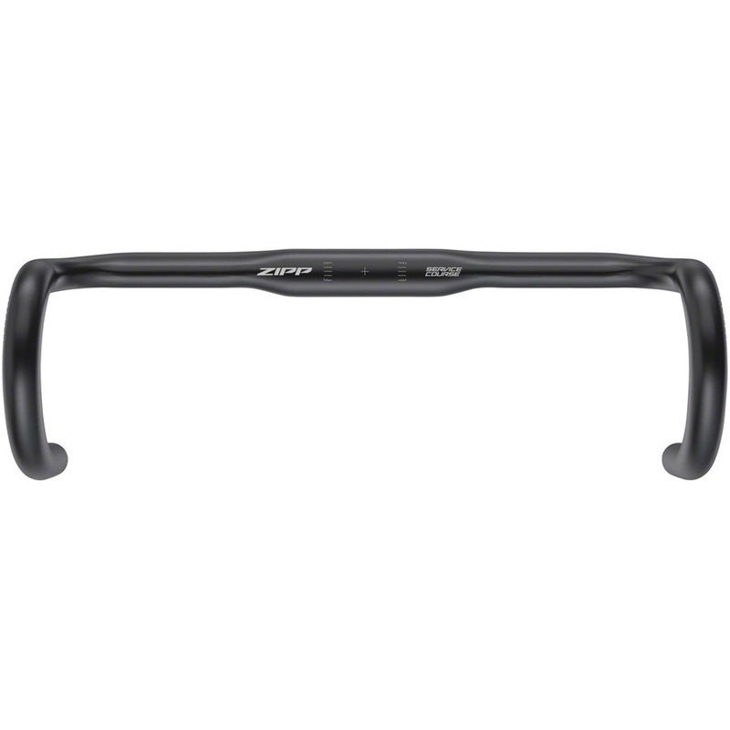 Zipp Service Course 80 Ergo Drop Handlebar – Aluminum, 31.8mm, 38cm, Bead Blast Black, A2