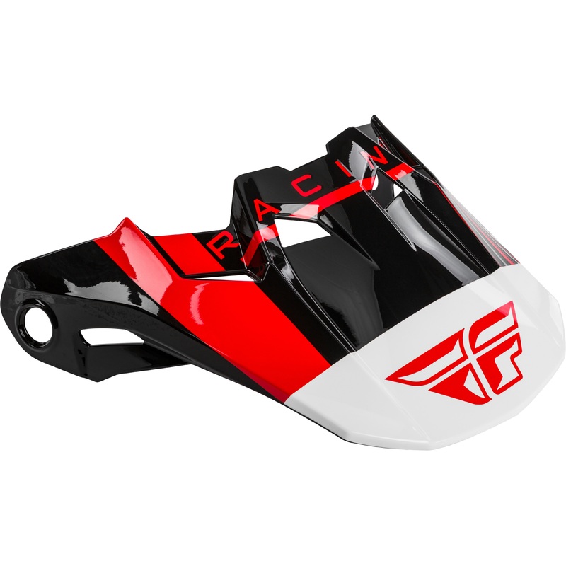 FLY RACING Formula Vector Helmet Visor Red/White/Black Md-Lg