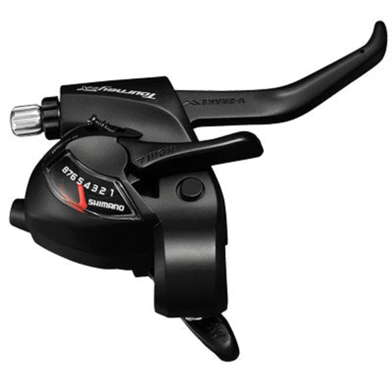Shim Shifter,Tourney,8Sp,Rt,2F St-Tx800-8R,Ez Fire,Blk Tourney Tx800 8-Speed Shifter Shimano Shifters NA Black