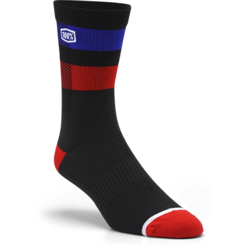 100% Performance Sock-Flow Small/Medium Black