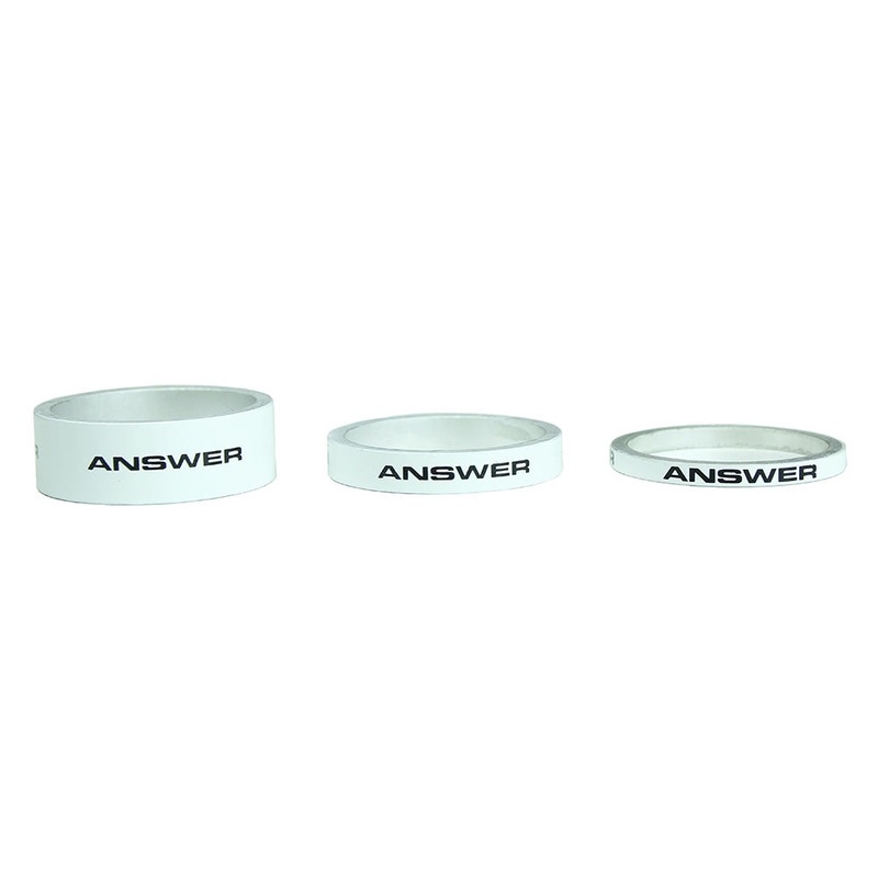 Alloy Spacer Pack 1inch White