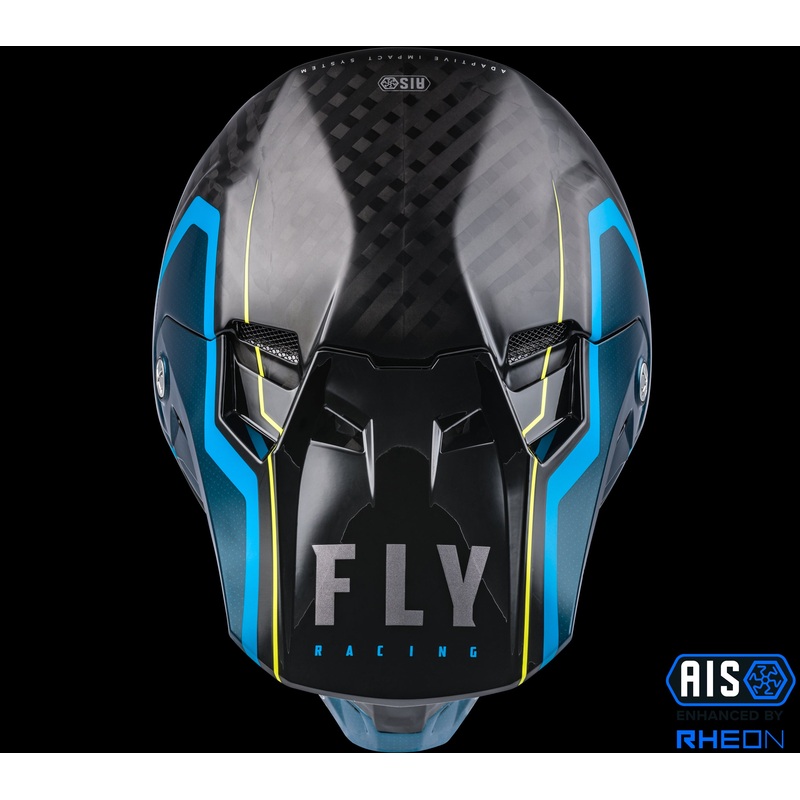 FLY RACING Formula Carbon Axon Helmet Black/Blue  Sm