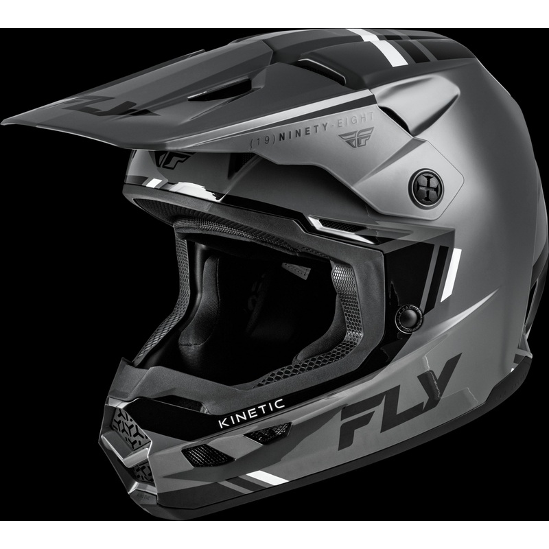 FLY RACING Kinetic Verdict Helmet Grey/Black/White Xl
