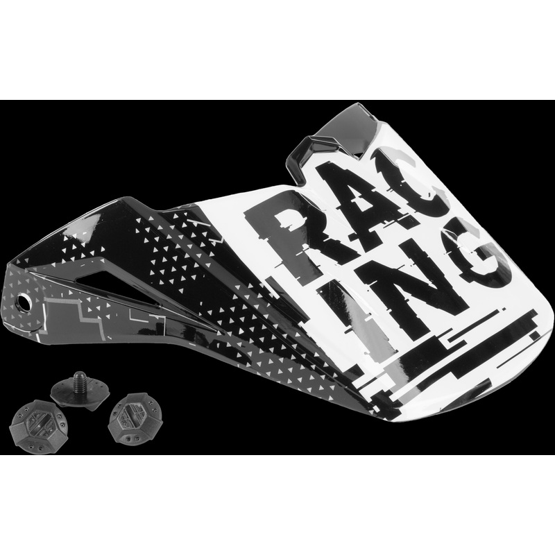 FLY RACING Youth Kinetic Scan Visor Black/White