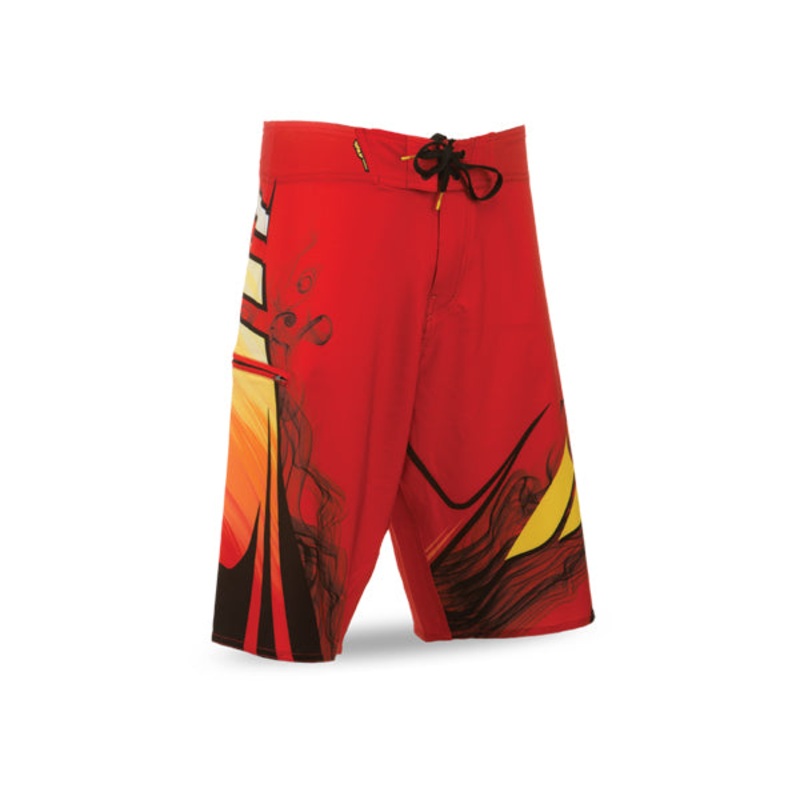 Fly Racing Acetylene Board Shorts-Red/Yellow-Adult Adult 28