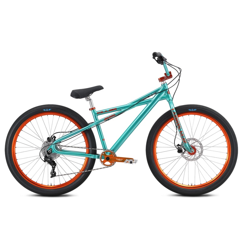 SE Bikes Killer Quad 27.5″ BMX Freestyle Bike-Electric Aqua Green
