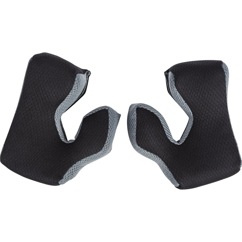 FLY RACING Formula Cheek Pad Black/Cool Grey Ys 60mm