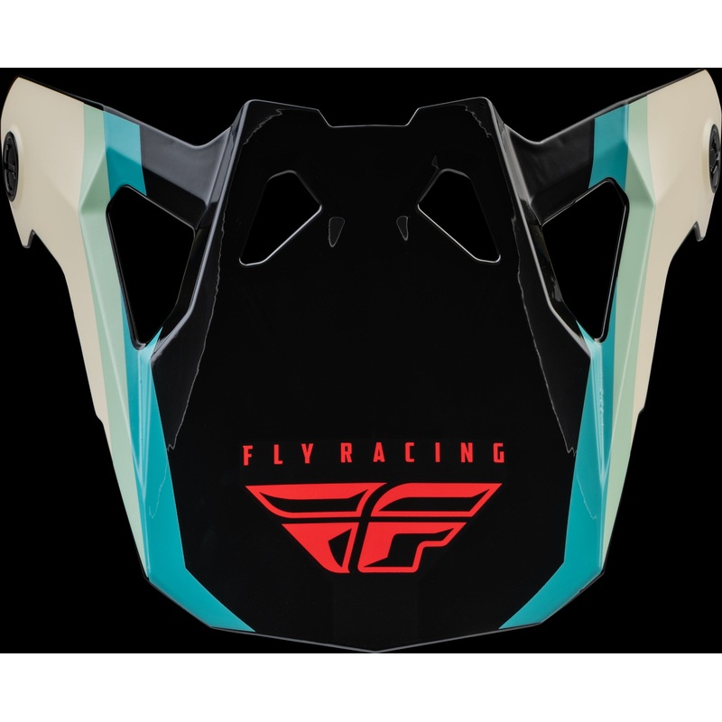 FLY RACING Formula Cp Rush Helmet Visor Black/Stone/Dark Teal Md-2x