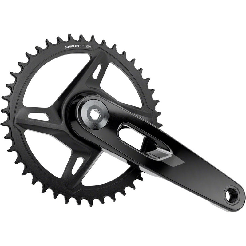SRAM Rival 1x XPLR Wide Crankset – 160mm, 12/13-Speed, 42t, 8-Bolt Direct Mount, DUB Spindle, Black, E1