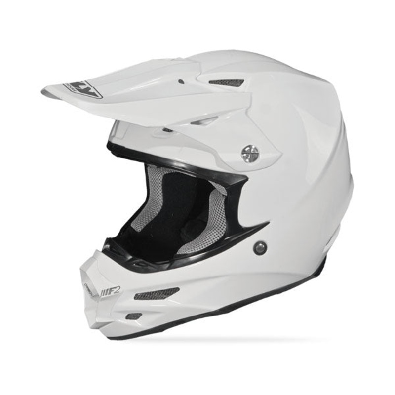 Fly Racing F2 Carbon Solid Helmet-White X-Small