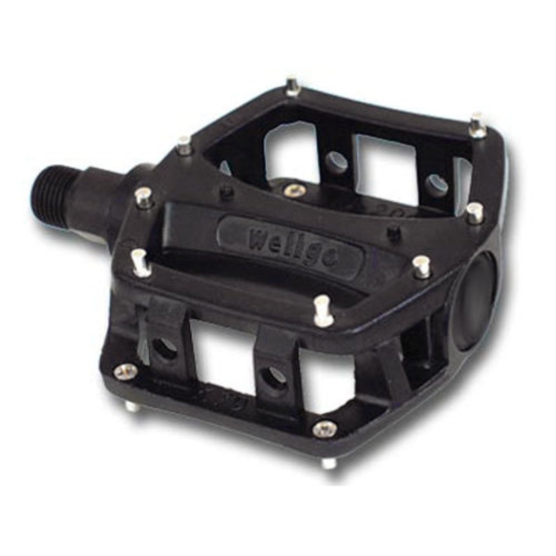Wellgo LU-204 Mini Aluminum BMX Platform Pedals – 9/16″ – Black