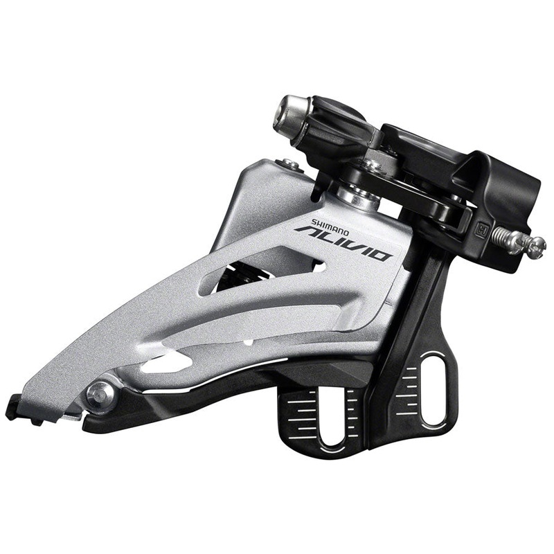 Shimano Alivio FD-M3120-E Front Derailleur – 2×9-Speed Side Swing Front Pull E-Type Mount 36t Max