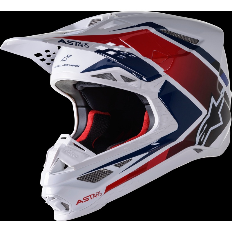 ALPINESTARS S-M10 Helmet White/Red/Blue Large