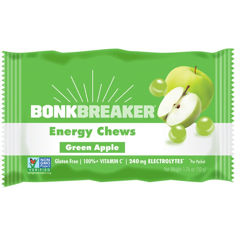 Bonk Breaker Energy Chews – Green Apple, Box of 10 Packs