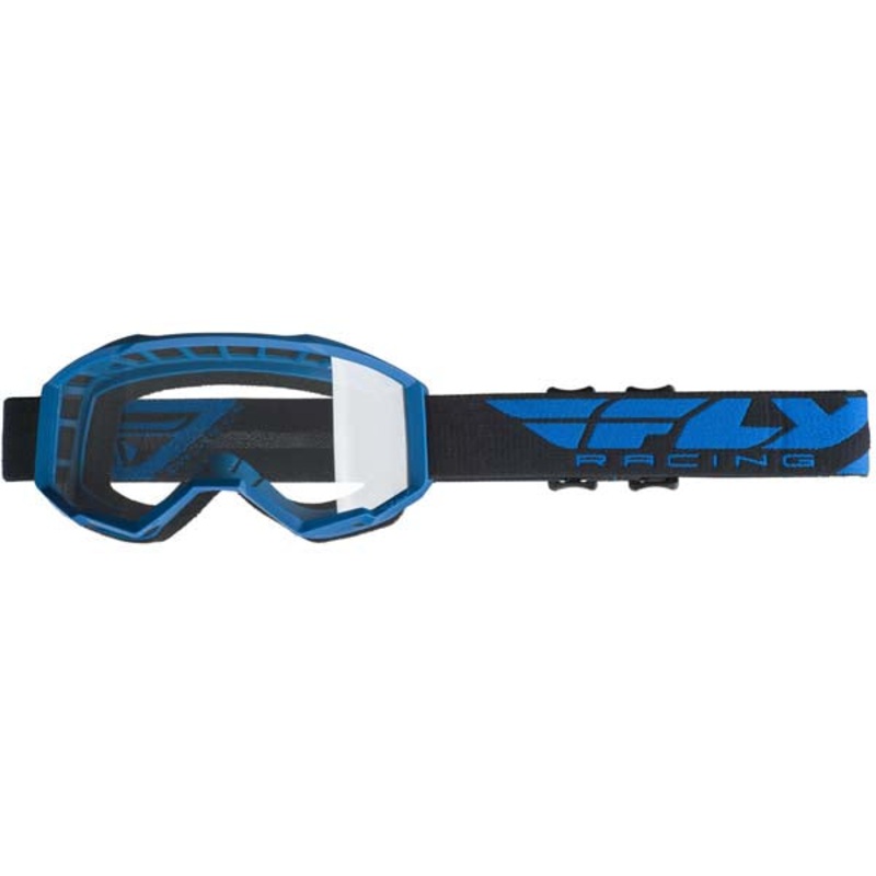 Fly Racing 2019 Focus Goggles w/ Clear Lens-Blue/Clear