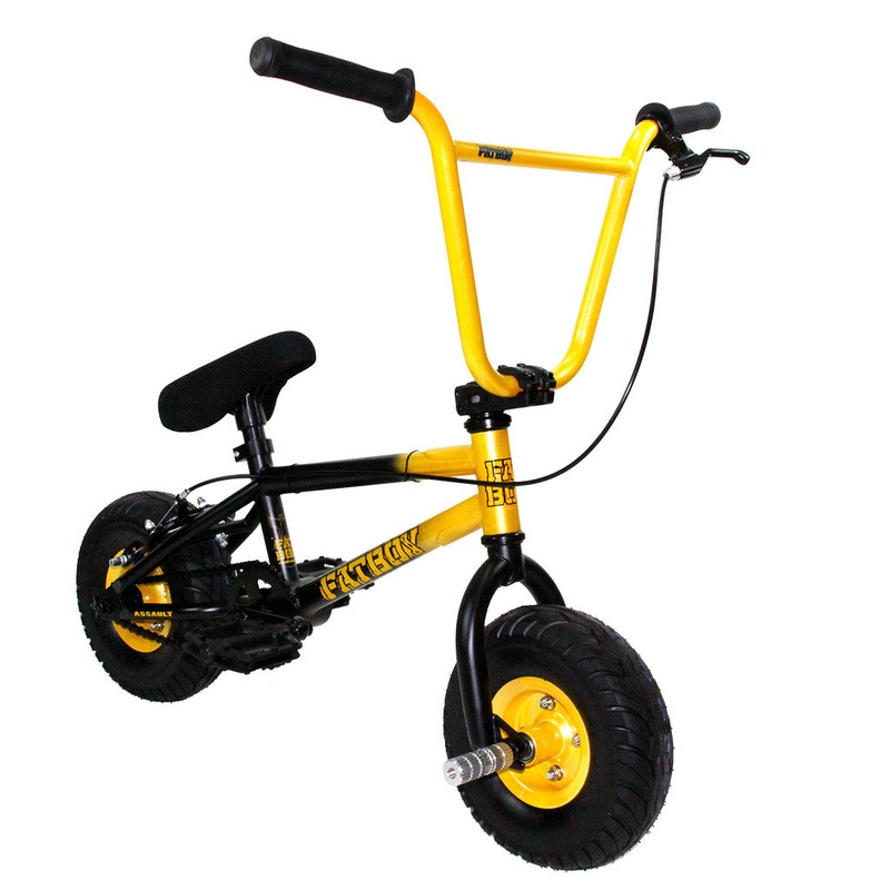 Fat Boy Mini BMX Bike The Assault Pro-Gold/Black