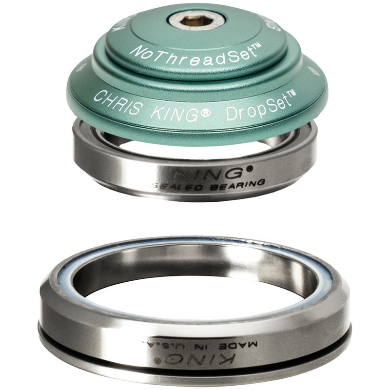 Chris King DropSet 2 Headset – 1-1/8 – 1.5″ 42/52mm 45 Deg Matte Jade