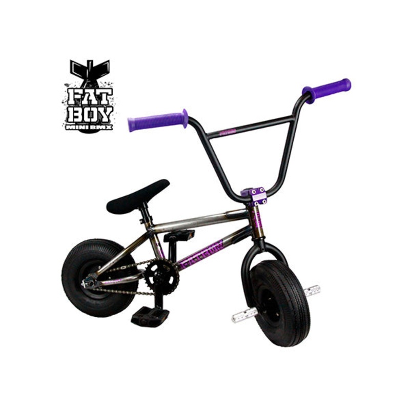 Fat Boy Mini BMX Bike The Assault Pro-Raw/Purple